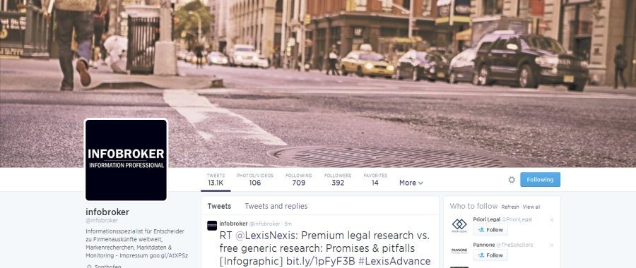 infobroker twitter relaunch
