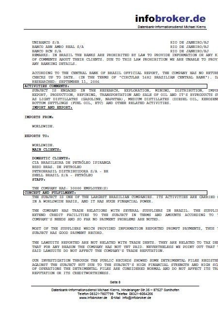 Firmenauskunft Brasilien – Bild 2
