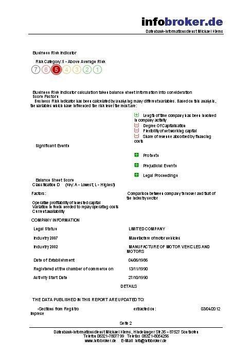 Bilanz italienisches Unternehmen – Bild 3