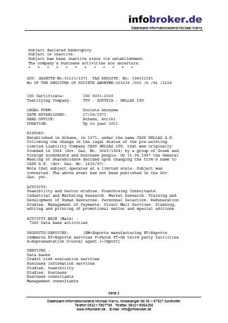 Firmenauskunft Griechenland – Bild 3