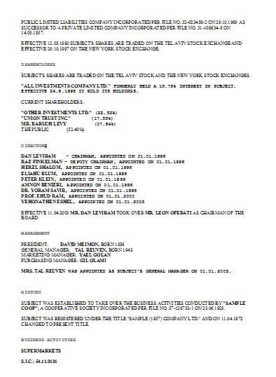 Firmenauskunft Israel – Bild 4