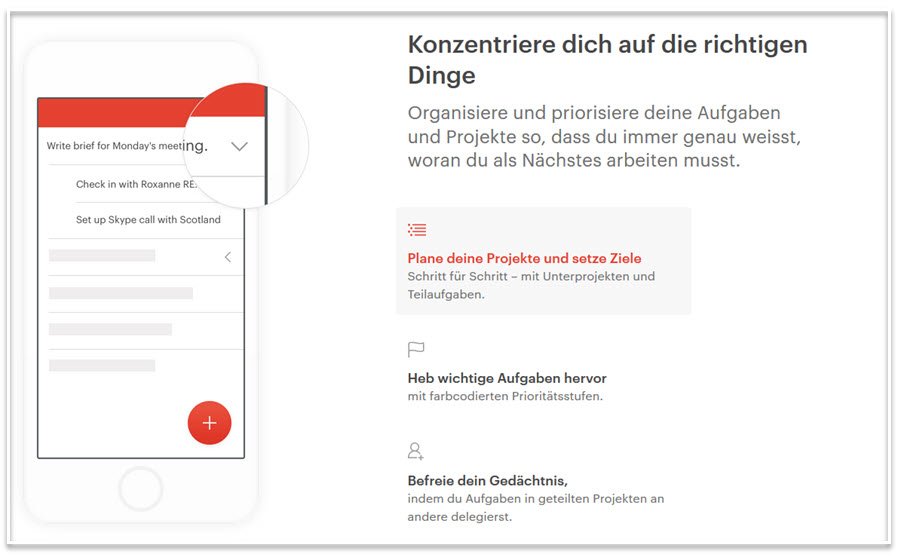 Fokussiert arbeiten mit Todoist