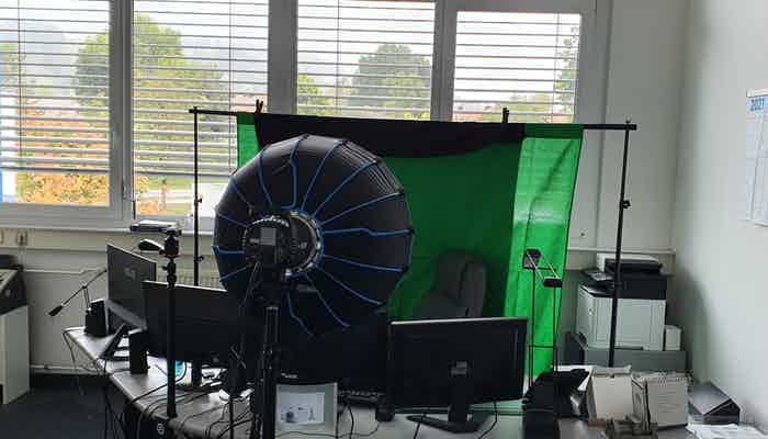 Webinar Vorbereitung Greenscreen