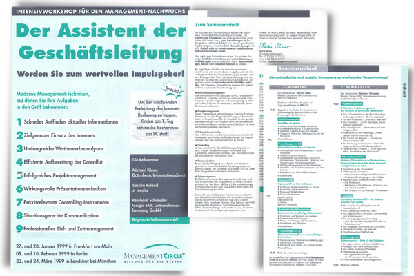 Der Assistent der Geschäftsleitung Seminar - Management Circle 