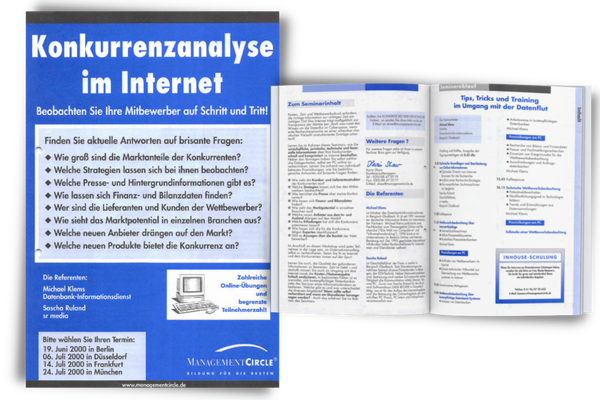 Konkurrenzanalyse im Internet - Management Circle Seminar
