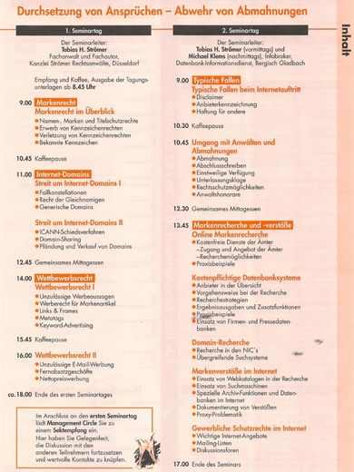 wettbewerbsrecht-und-markenschutz-im-internet-seminar-programm-390-520 Seminar Inhalte Konkurrenzanalyse im Internet - Management Circle Seminar