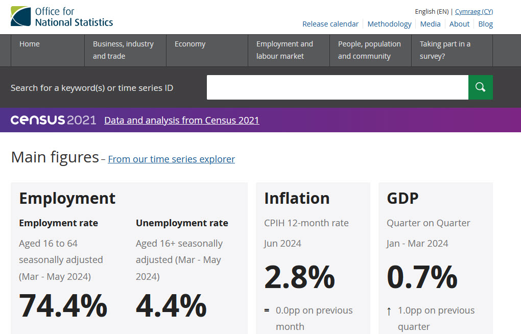 ONS UK Statistics