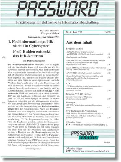 PASSWORD 1995 Ausgabe Juni Cover 