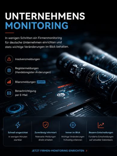 Firmenmonitoring - Preis- und Konfigurationstool